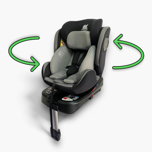 Bilbarnstol roterande 40-150 cm bakatvand framatvand